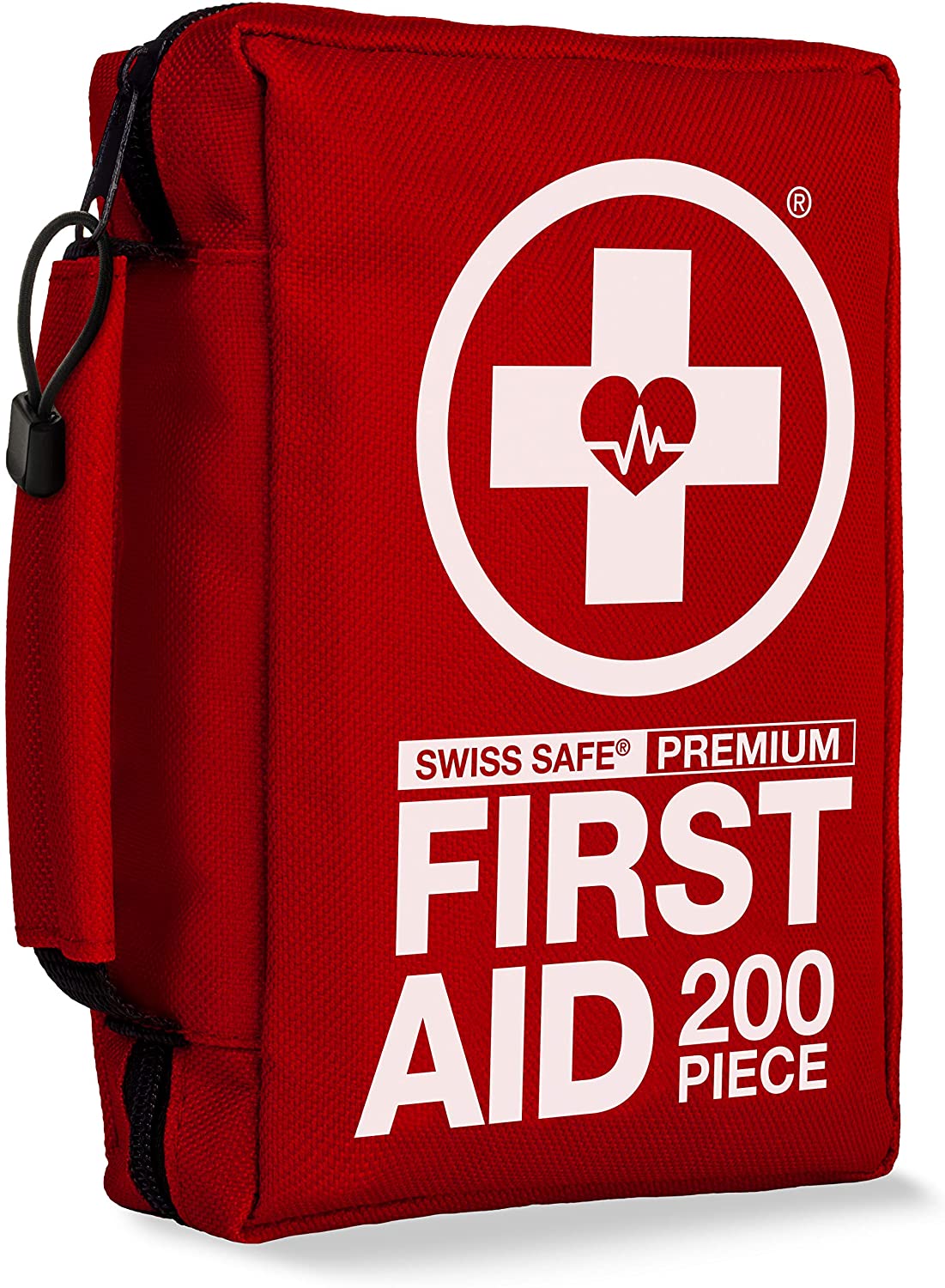 200-Piece Professional First Aid Kit for Home, Car or Work Plus Emergency Medical Supplies for Camping, Hunting, Outdoor Hiking Survival