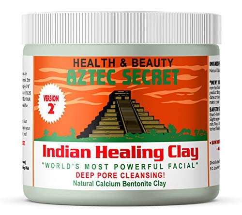 Aztec Secret Indian Healing Clay 1 lb, Deep Pore Cleansing Facial & Body Mask, The Original 100% Natural Calcium Bentonite Clay