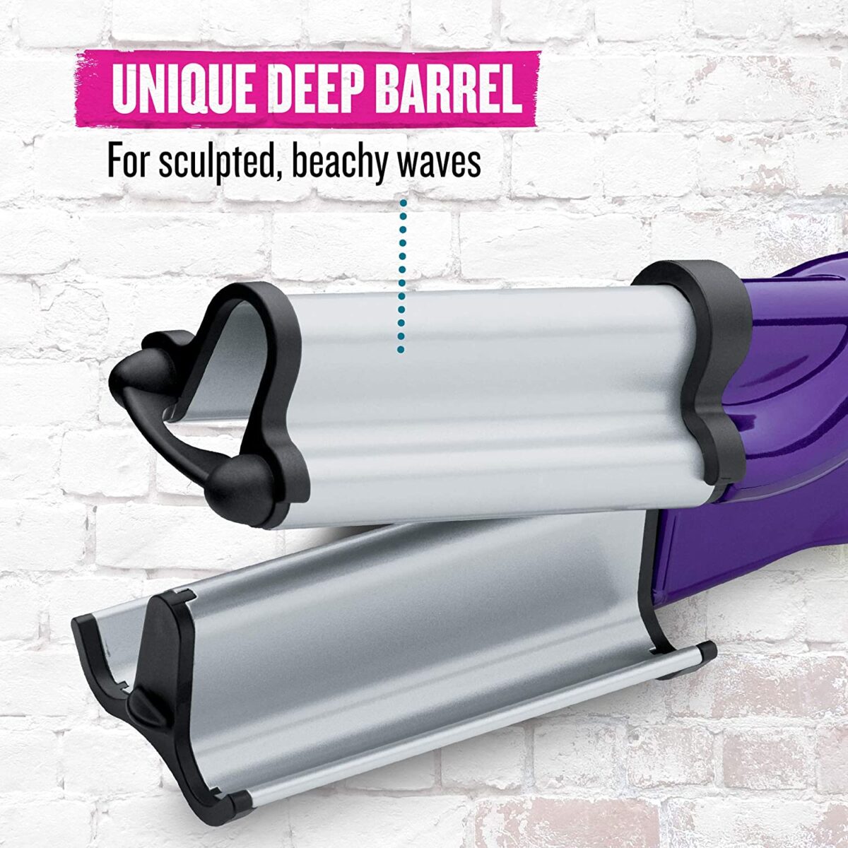 Bed Head Wave Artist Ceramic Deep Hair Waver for Beachy Waves, Purple
