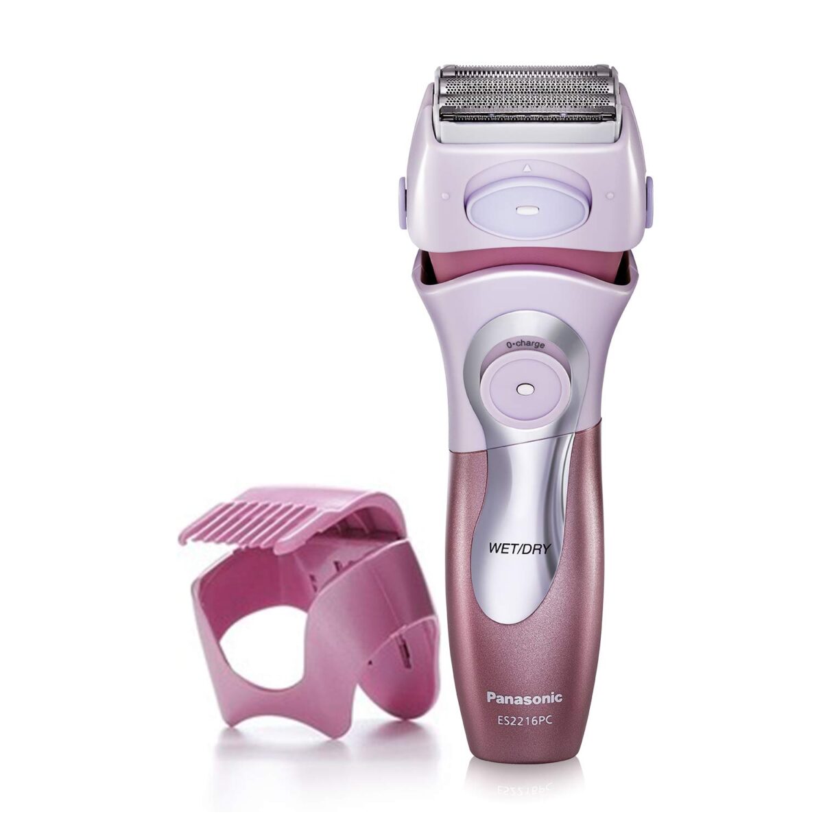 Panasonic Electric Shaver for Women, Cordless 4 Blade Razor, Close Curves, Bikini Attachment, Pop-Up Trimmer, Wet Dry Operation - ES2216PC