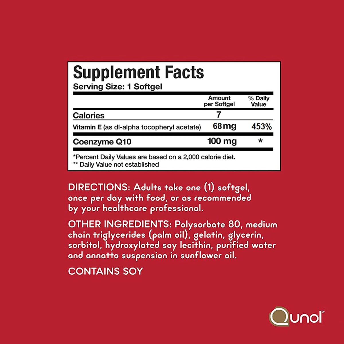 Qunol Ultra CoQ10 100mg, 3x Better Absorption, Natural Supplement Form of Coenzyme Q10, 120 Count Softgels