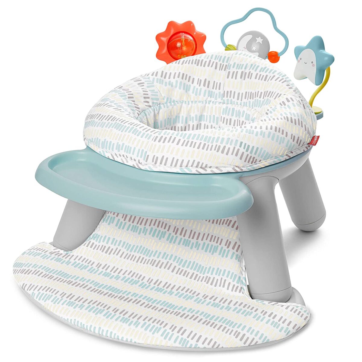 Skip Hop Silver Lining Cloud Baby Chair, 2-in-1 Sit-up Floor Seat & Infant Activity Seat
